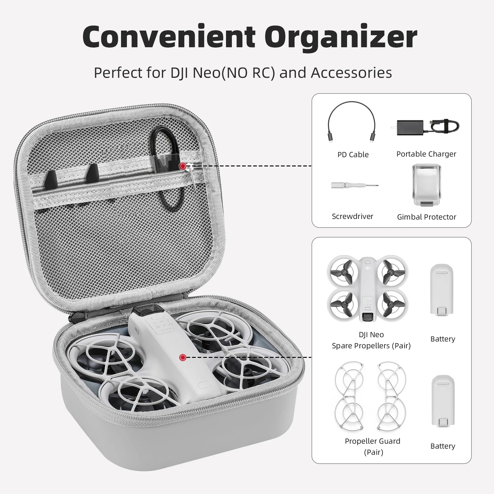 Drone Storage Case for DJI NEO - Drone Hard Shell Case recension och pris