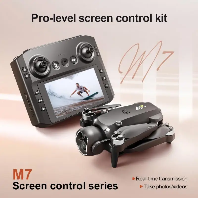 M7 GPS Drone 8K  Aerial HD Dua - Drone Controller Screen recension och pris