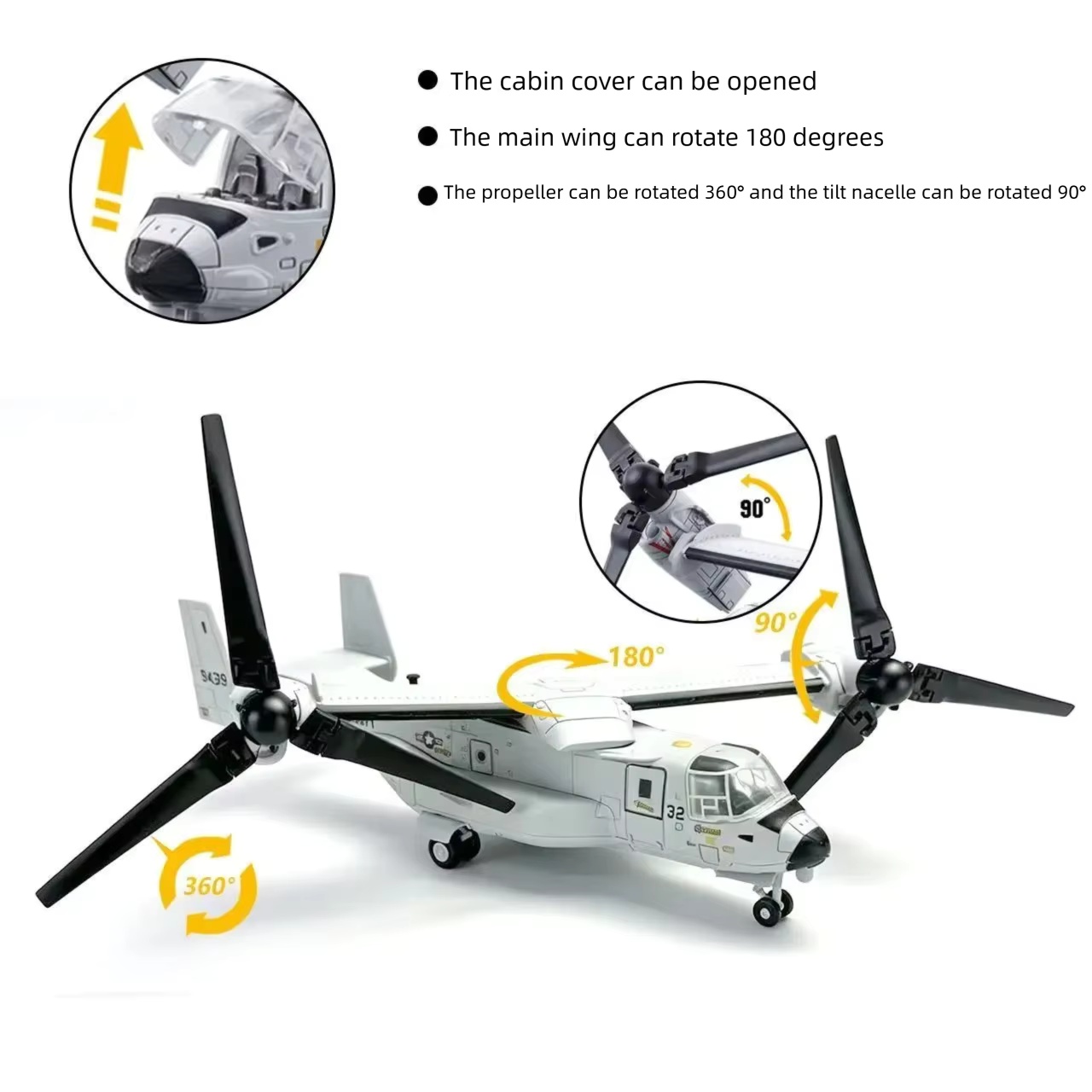 1/72 Scale ABS Plastic V-22 Os - Jjrc Drone X12 recension och pris